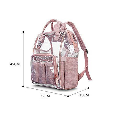 クリアおむつバッグバックパック透明おむつバッグ