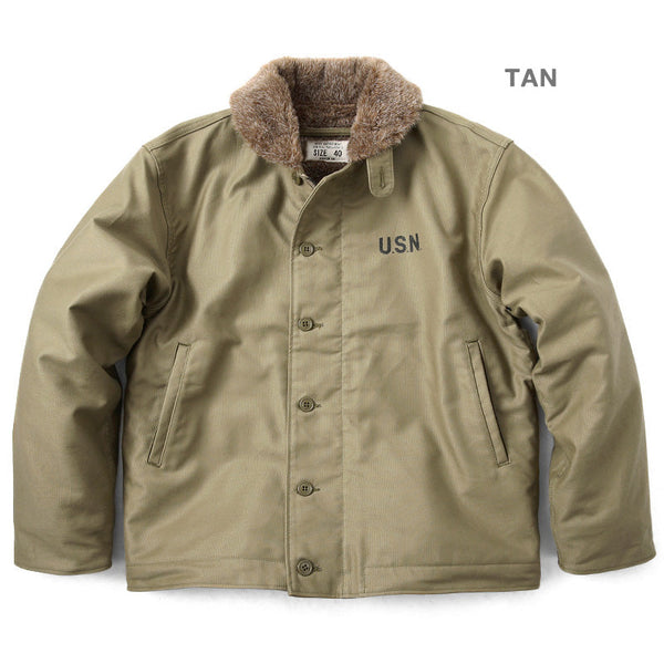 【年に１度の大感謝セール開催中です！】【大幅割引実施中！】★HOUSTON ヒューストン 5N-1 N-1デッキジャケット スタンダードモデル ｜ミリタリージャケット メンズ アウター ヴィンテージ ブランド おしゃれ 大きいサイズ カーキ ベージュ ブラック n1 米軍 バイク 秋 冬